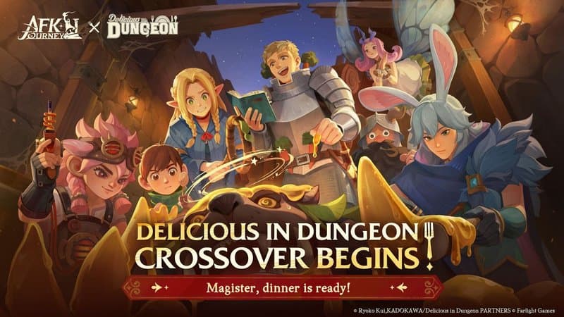 AFK Journey en Delicious in Dungeon gaan een samenwerking aan