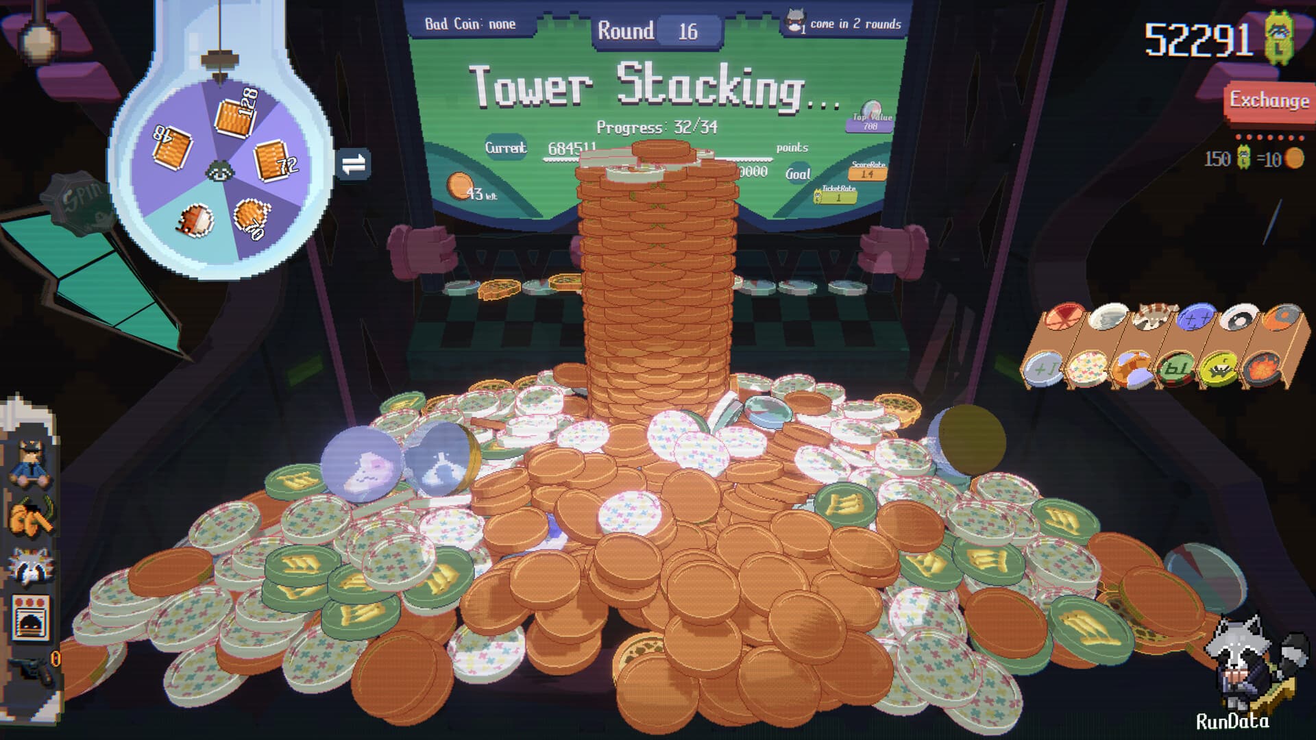 Raccoin: Coin Pusher Roguelike screenshot 9