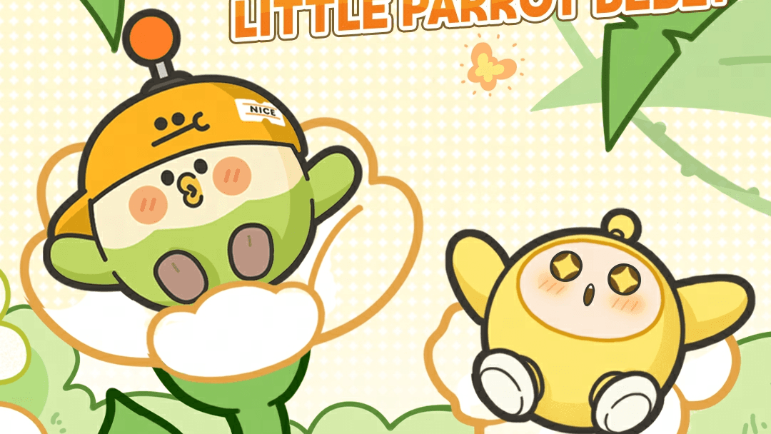 Eggy Party introduceert een ronde papegaai