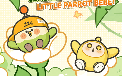 Eggy Party introduceert een ronde papegaai