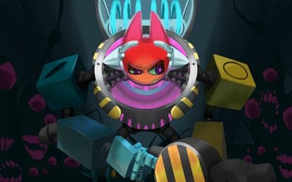 Go Mecha Ball rolt binnen