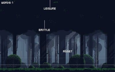 Falling words screenshot 2