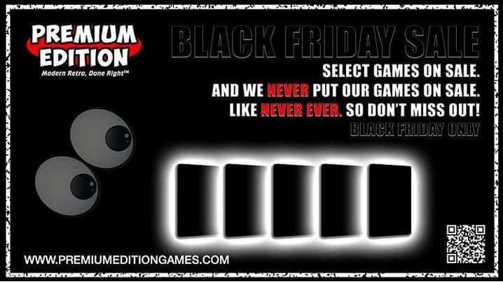 Zelfs Premium Edition doet voor de verandering mee met Black Friday