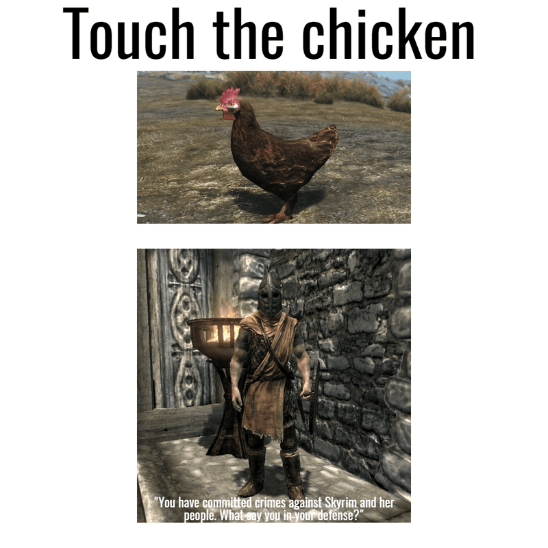 Skyrim chicken