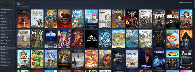 Steam library 1