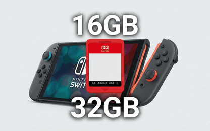 Nintendo breidt Switch 2 cartridgeaanbod uit met 16GB en 32GB varianten