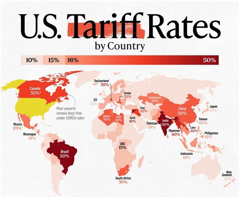 Tariff map