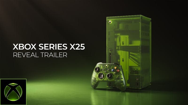XBOX viert 25ste verjaardag met transparante XBOX en controller