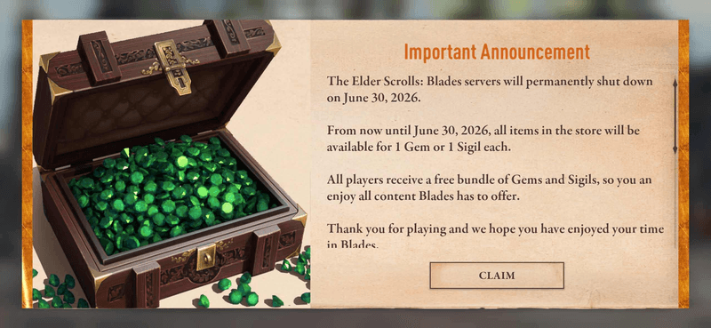 The Elder Scrolls: Blades Announcement