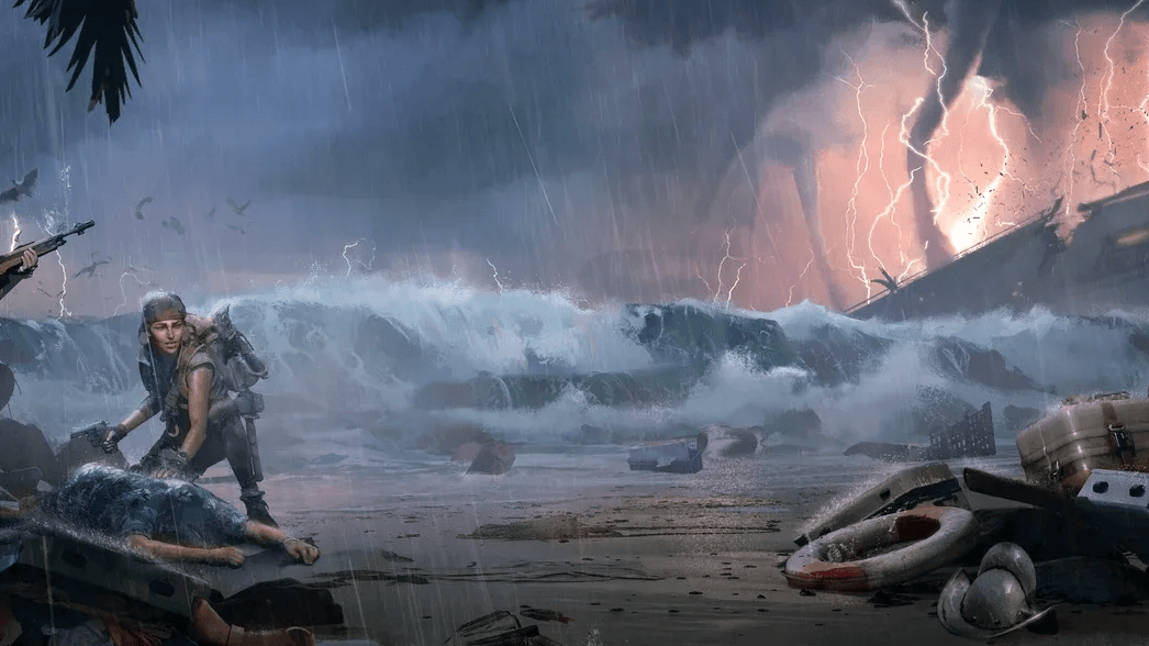 Probeer te overleven op een onbewoond eiland in Lost Rift