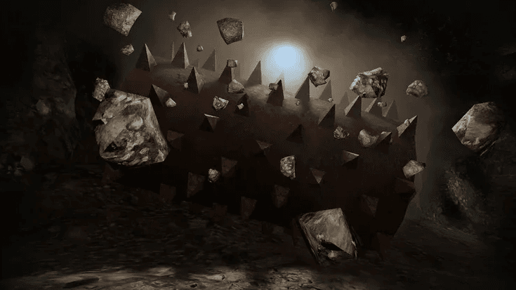 In Grindworm bestuur je een graafmachine door de diepe krochten van de hel