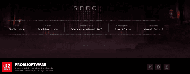 The Duskbloods Website