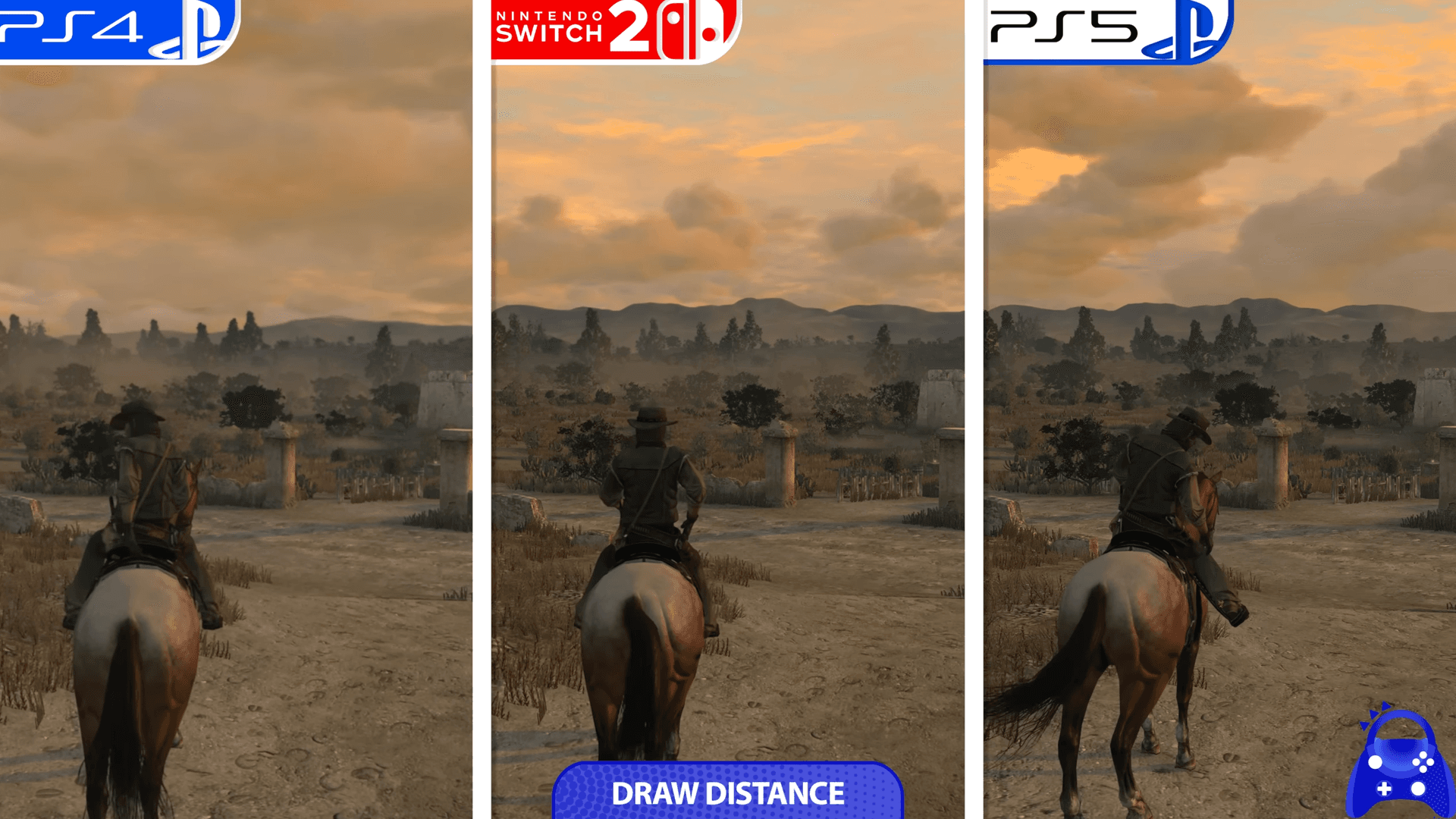 Red Dead Redemption vergeleken op PS4, PS5 en Nintendo Switch 2