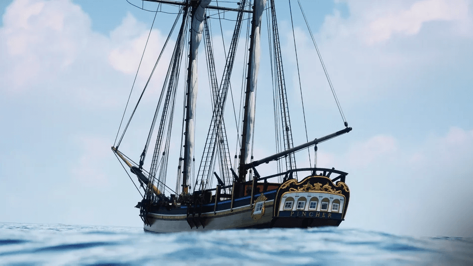 Vaar in mooie, grote, oude zeilschepen in Ahoy