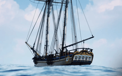 Vaar in mooie, grote, oude zeilschepen in Ahoy