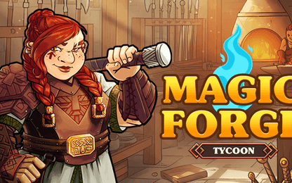 De smid moet werken in Magic Forge Tycoon