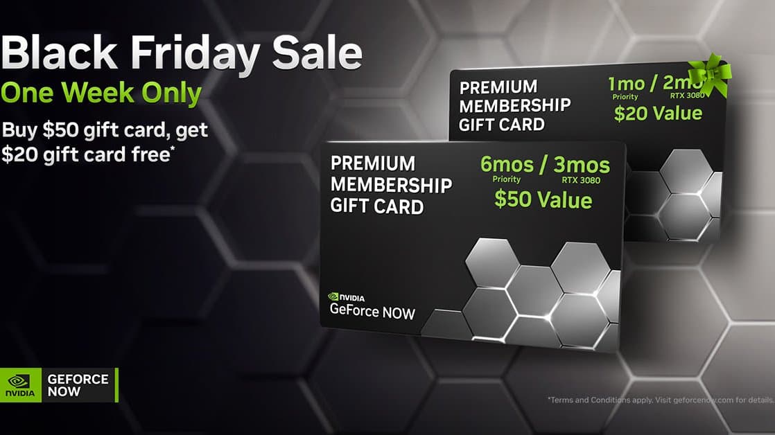 Black Friday Sale van Nvidia geeft je extra cadeautje op de gift cards