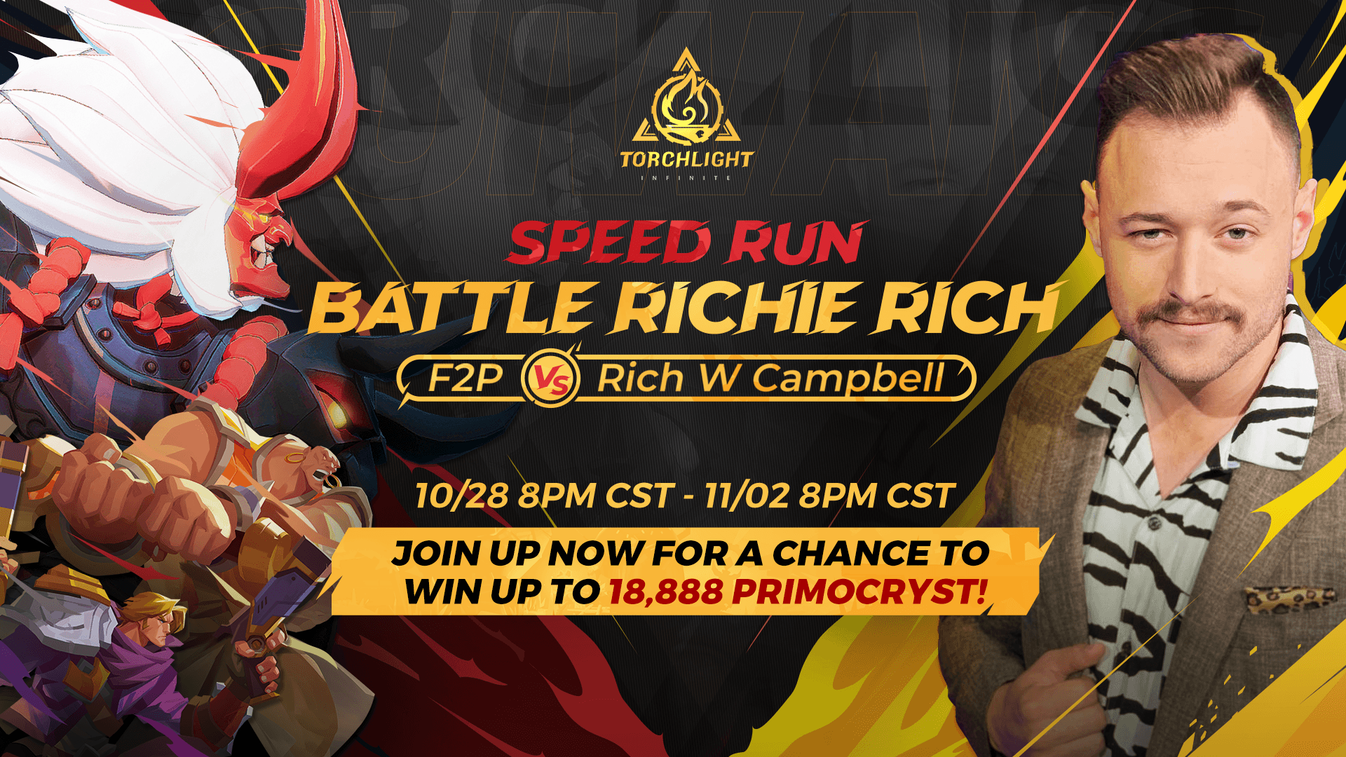 Doe mee aan het speedrun-evenement voor Torchlight: Infinite