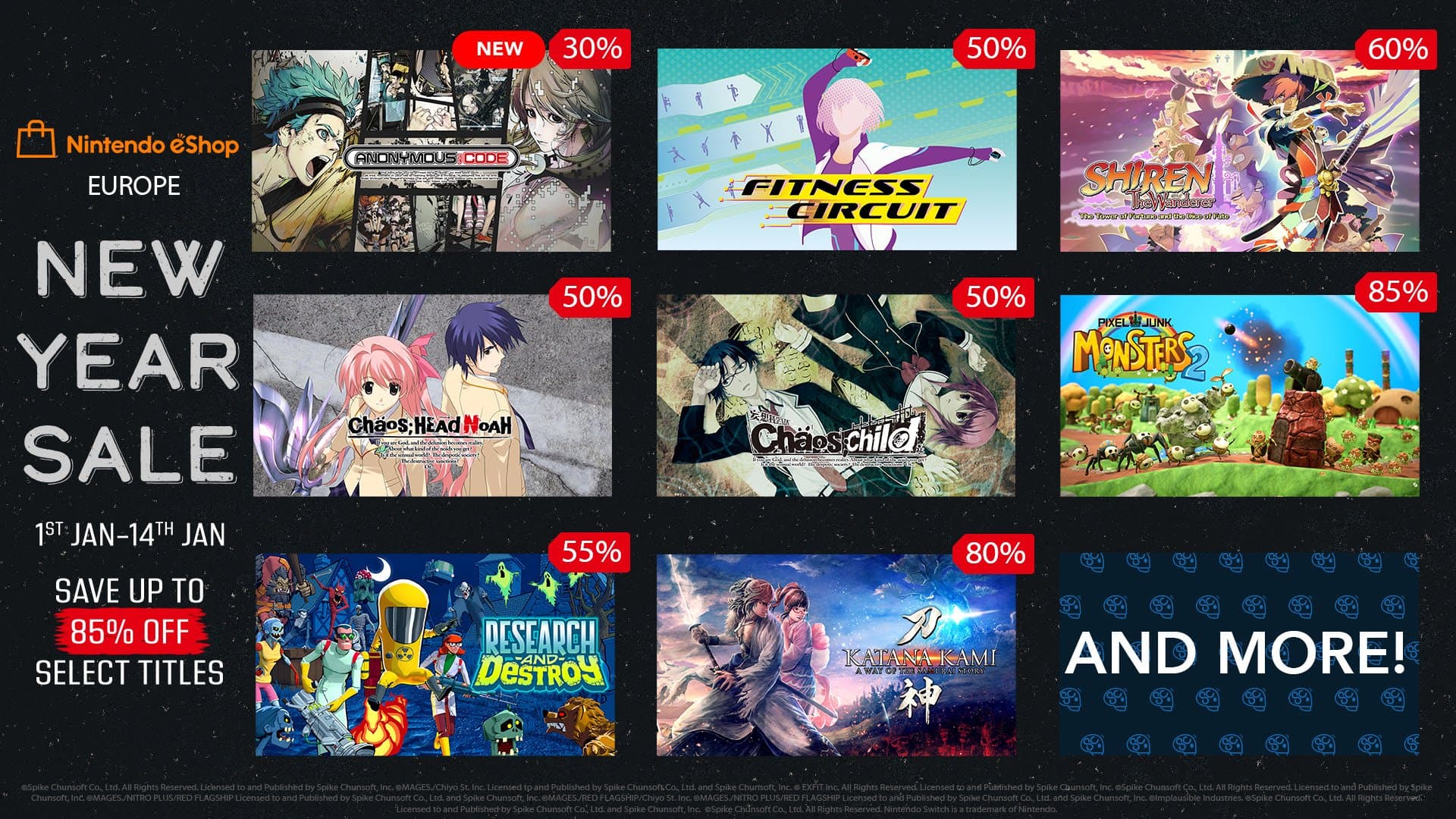 Spike Chunsoft zort ervoor dat jouw nieuwjaarswensen uitkomen