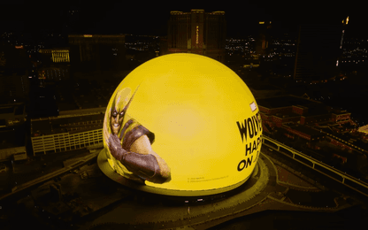 Marvel's Wolverine prijkt op de Sphere in Las Vegas