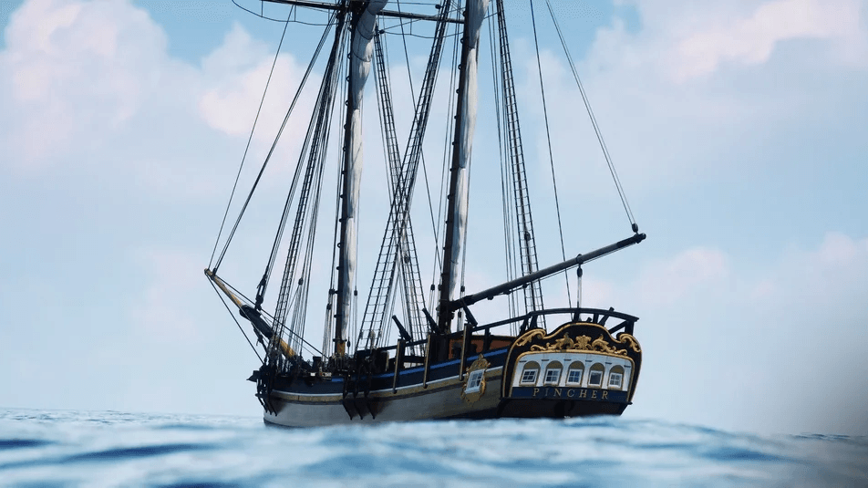 Vaar in mooie, grote, oude zeilschepen in Ahoy