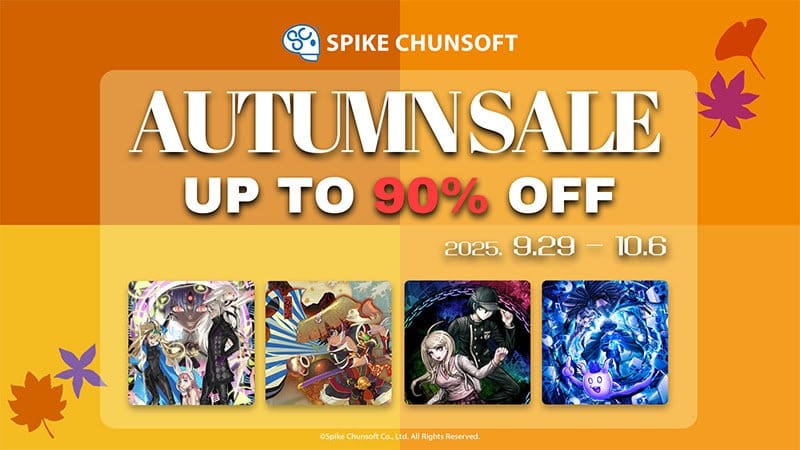 Spike Chunsoft is weer van de partij tijdens de Autumn Sale op Steam