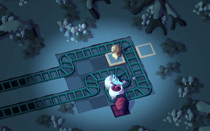 In Spooky Express wordt een puzzelgemaakt van een typische spookhuisattractie