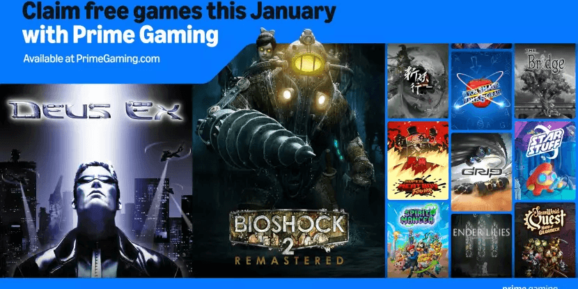 Prime-leden eten goed in januari met zestien gratis games