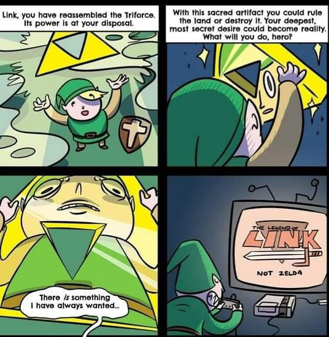 Link not Zelda