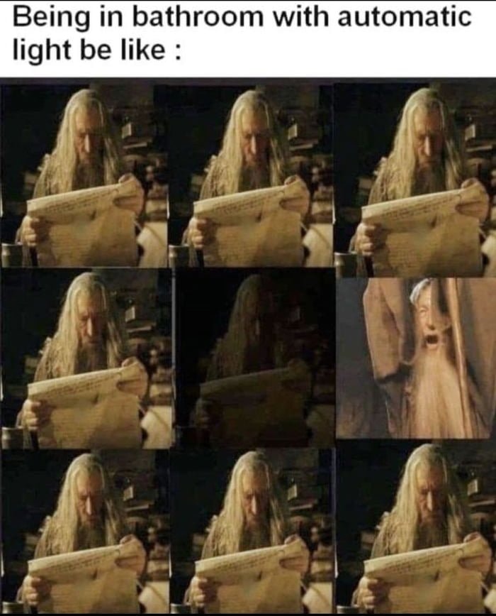 Gandalf op de pot