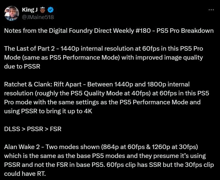 PlayStation 5 Pro Digital Foundry