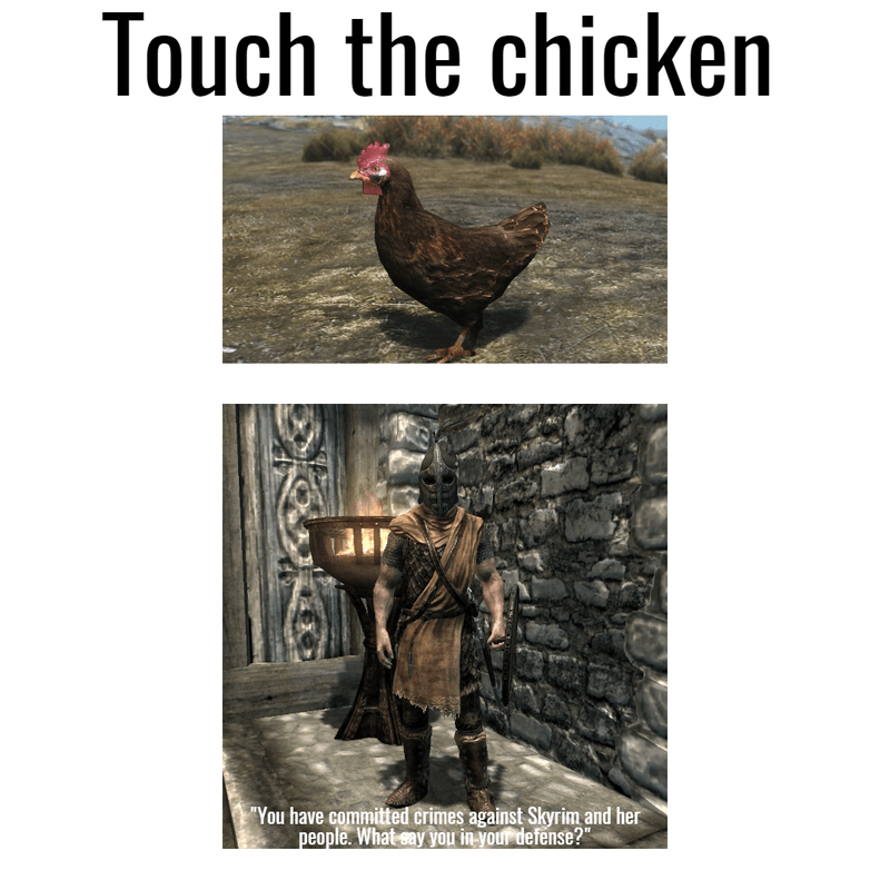 Skyrim chicken
