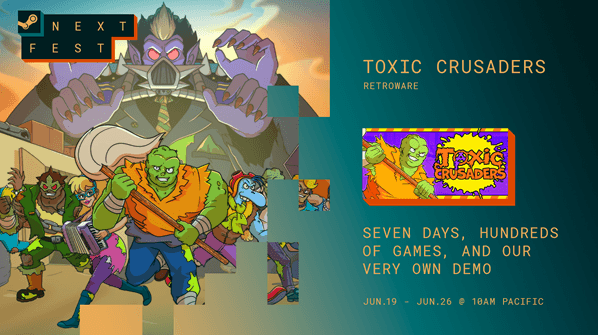 Toxic Crusaders Steam Next Fest