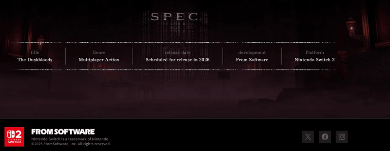 The Duskbloods Website