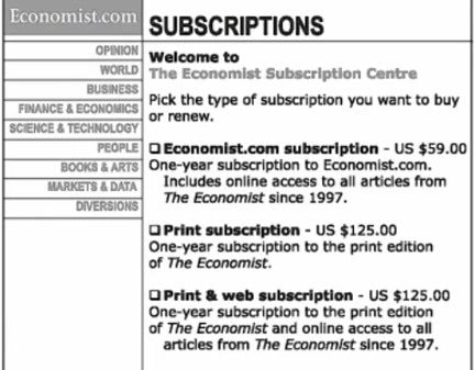 The Economist prijzen