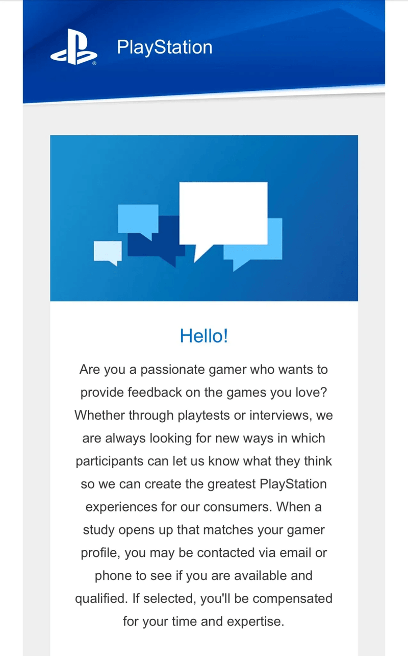 PlayStation Survey