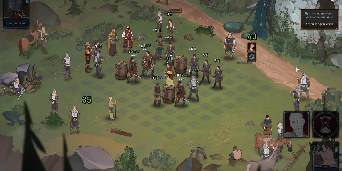 Voer oorlog met behulp van kaarten in Ash of Gods: The Way
