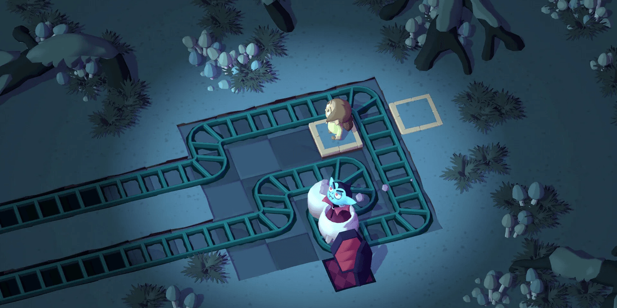 In Spooky Express wordt een puzzelgemaakt van een typische spookhuisattractie