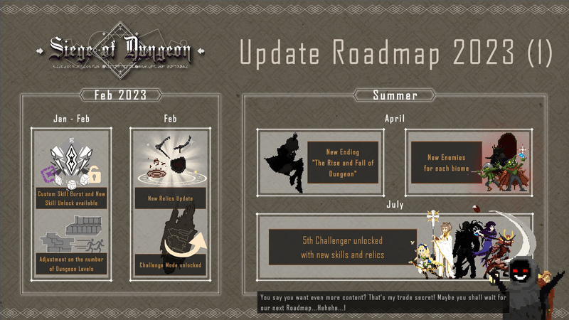 siege of dungeon roadmap