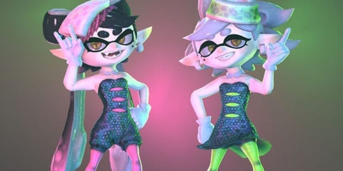Zie hoe de Squid Sisters in het echt zingen