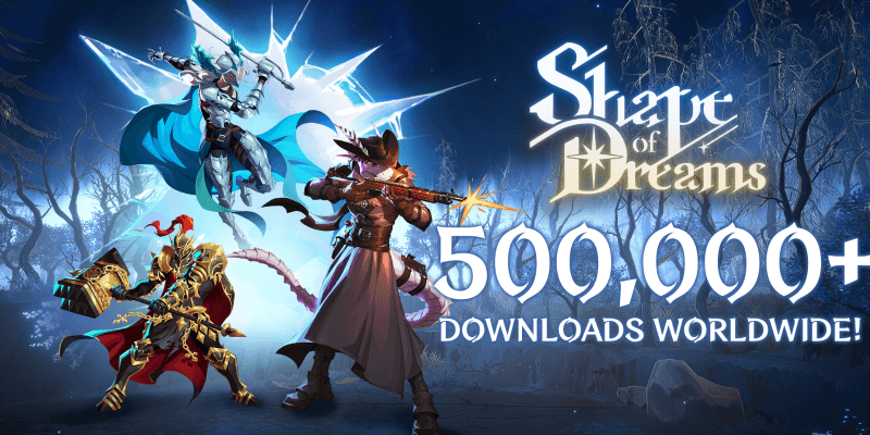 Shape of Dreams is meer dan een half miljoen keer gedownload