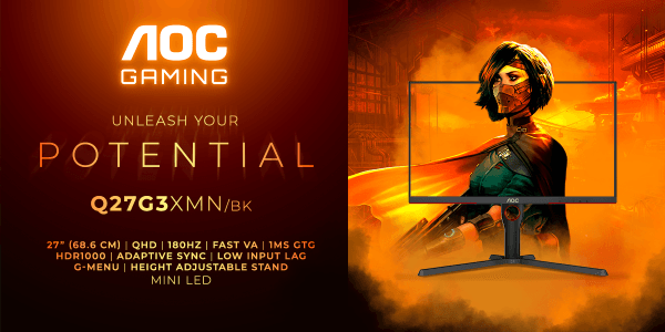 AGON by AOC komt met een betaalbare MiniLED gaming-monitor