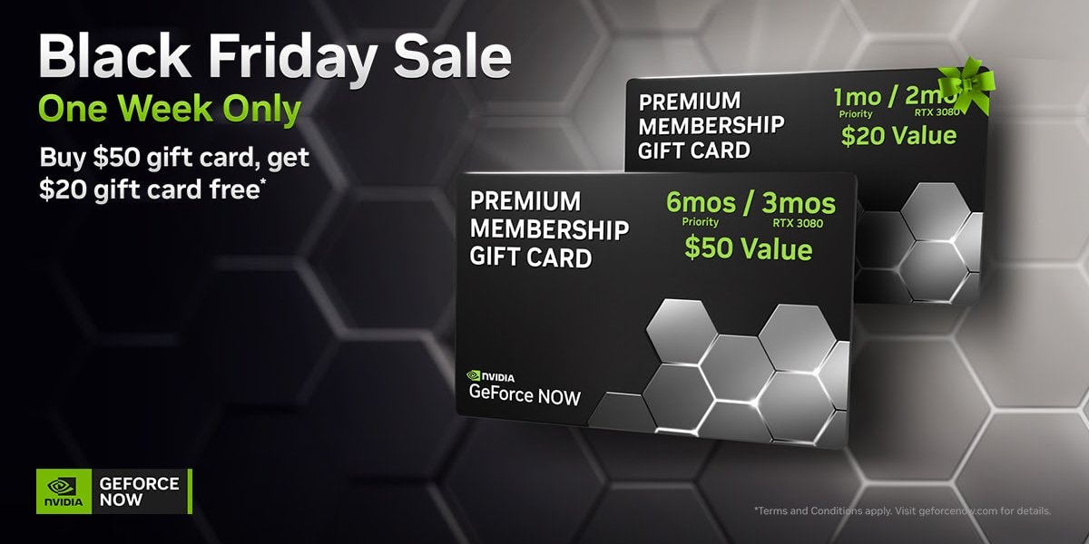 Black Friday Sale van Nvidia geeft je extra cadeautje op de gift cards