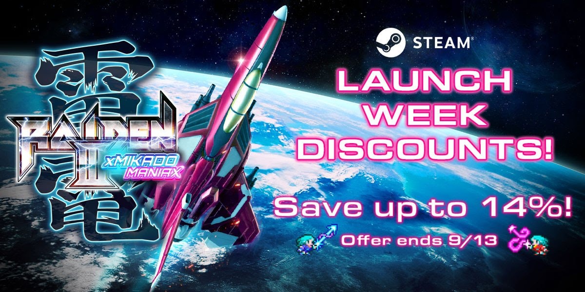 Raiden III x MIKADO MANIAX is beschikbaar via Steam