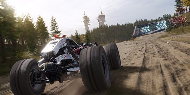 Race off-road in een futuristische setting in ExoCross