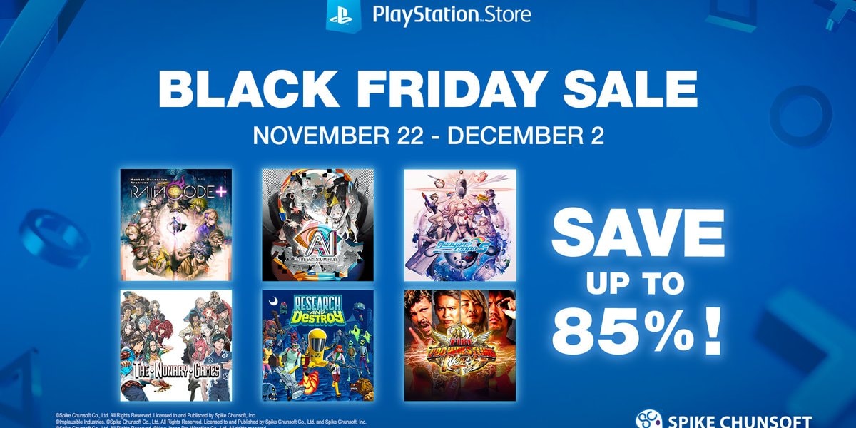 Het is Black Friday en Spike Chunsoft deelt uit op de PlayStation Store