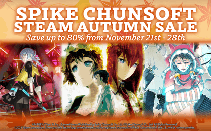 Ook Spike Chunsoft doet mee met de Steam Autumn Sale