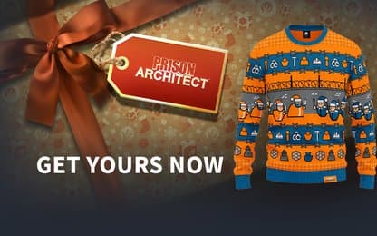 Prison Architect komt met een foute Kersttrui