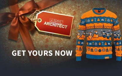 Prison Architect komt met een foute Kersttrui