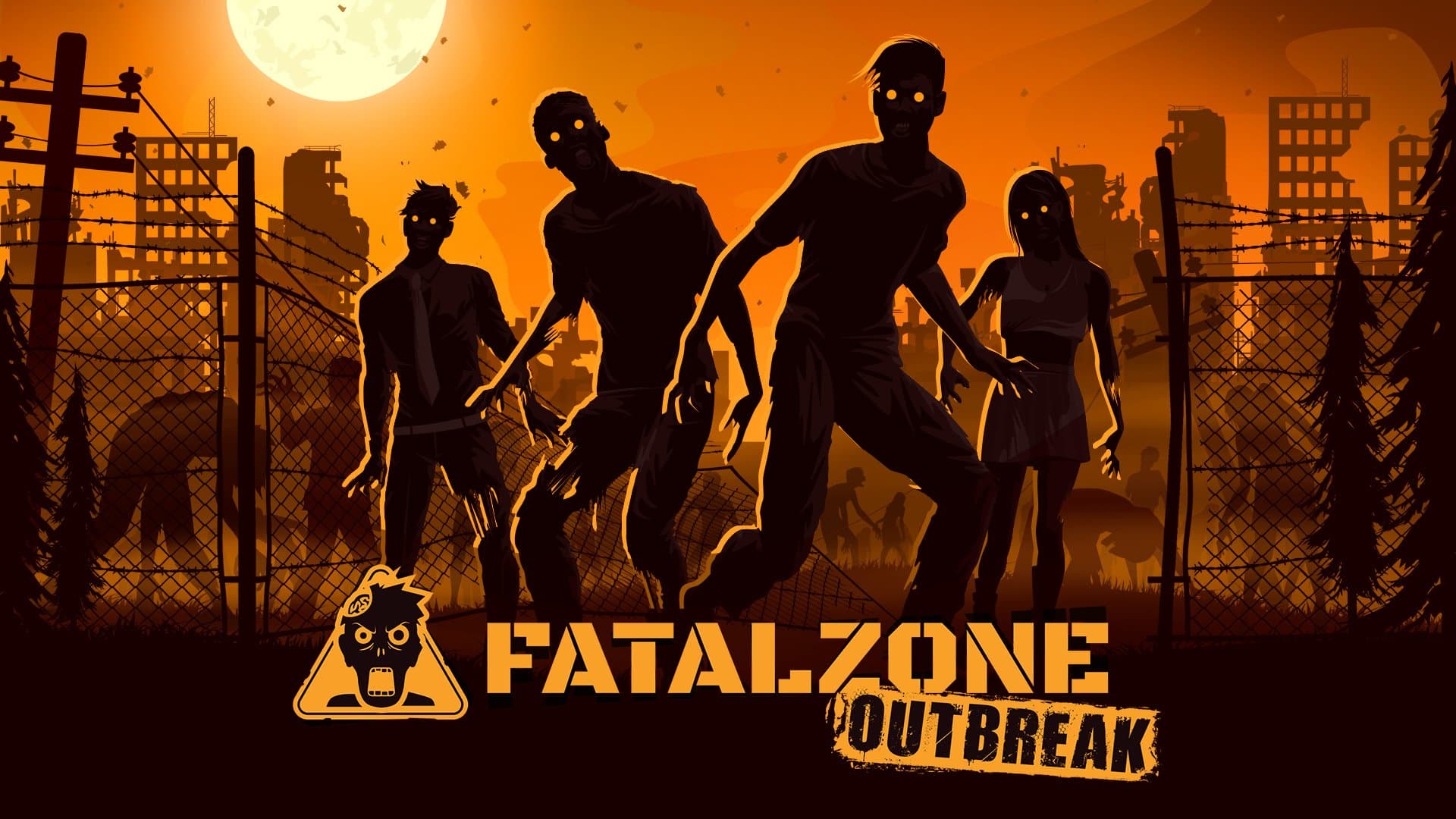 Vecht tegen een aanstormde groep boze ondoden in FatalZone: Outbreak